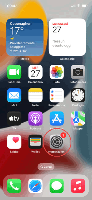 Configurazione APN  su iPhone